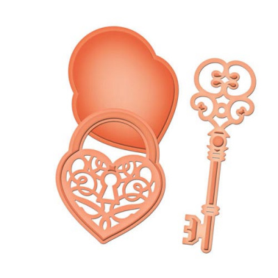 Набор ножей Spellbinders® Shapeabilities® Die D-Lites™ "Ключ к сердцу"