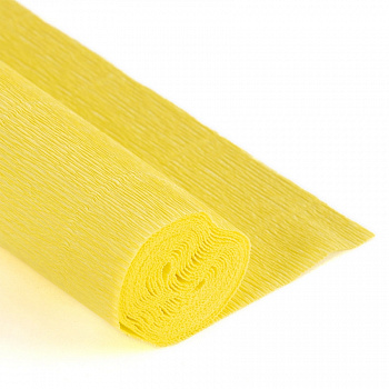 Гофрированная бумага GOF-180 «Blumentag» 50 см, рулон 2,5 м, цв.574 св.желтый