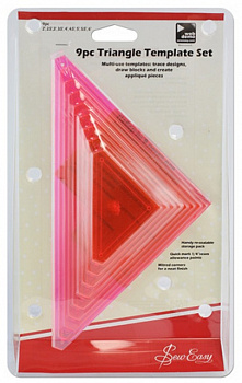 Набор из 9 лекал"Hemline" ERGG08.PNK для создания треугольников