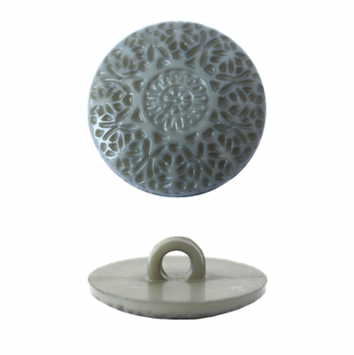 Пуговица в тубе  57092  на ножке 22мм 17-1501 серый  уп/24шт