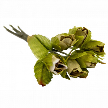 Декоративный букетик "Рукоделие" DKB054 Цветы (бежевый)