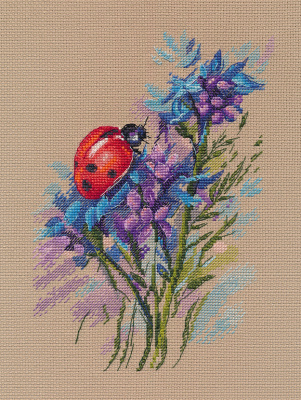 Набор для вышивания «Овен» 1681 " Божья коровка" 14 х 20 см 