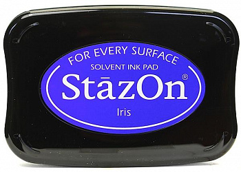 Подушечка чернильная Tsukineko "StazOn" 96х67мм, цвет: Ирис