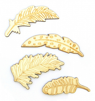 Деревянные элементы "Рукоделие" WT-113 Перья