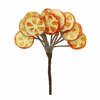 Декоративный букетик "Рукоделие" Апельсиновые дольки в сахаре, DKB001