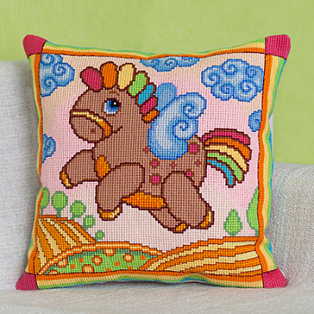Набор для вышивания «Panna» ПД-1741 Подушка. Пегасик,42х42 см
