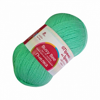 Пчелка, пряжа для ручного вязания (411, мята)