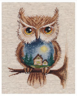 Набор для вышивания «Овен» 1368 Лунная ночь,18*23 см