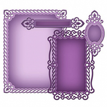 Набор ножей Spellbinders® Nestabilities® Card Creator «A2 Доблестная честь»