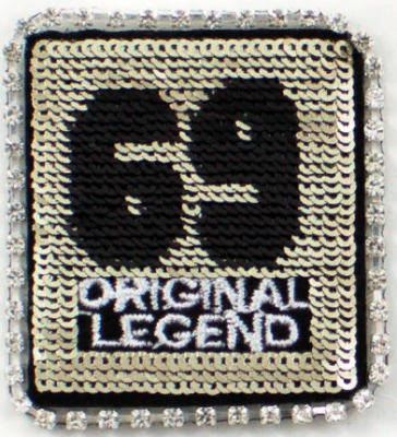 Украшение текстильное  LA281  43х47 mm.  упак/ 3шт