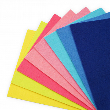 Фетр листовой "Astra&Craft" мягкий ассорти № 8, 3,0мм, 20*30 см,8шт/упак.