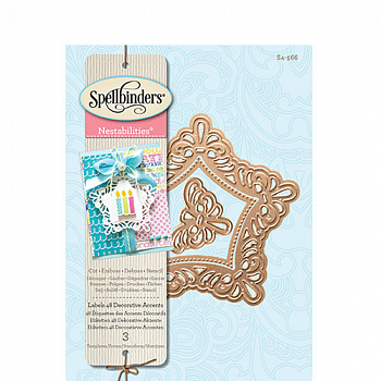 Набор ножей Spellbinders® Nestabilities® Decorative Accents "Ярлыки 48 - декоративные узоры"