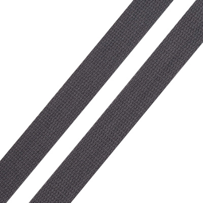 3Al357 Стропа ременная матовая, имитация хлопка (100%п/э) 26мм*100м(78 т.серый)