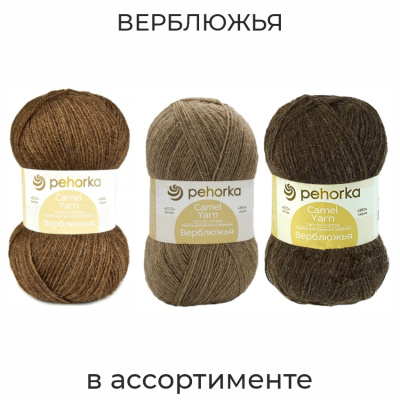 Верблюжья 600м, пряжа для ручного вязания 