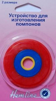 Устройство "Hemline" 885  (кольца) для изготовления помпонов, 2 размера,Арт.885