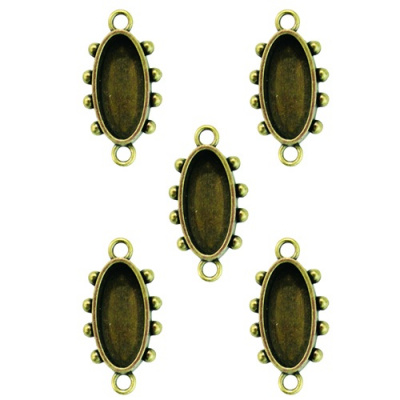 Заготовка для украшения Овалы 1 - 5шт (Бронза)