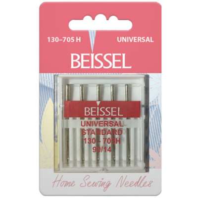 Иглы д/бытовых швейных машин Универсальные (Universal), 5 шт, № 90, 130-705 H/блистер, BEISSEL