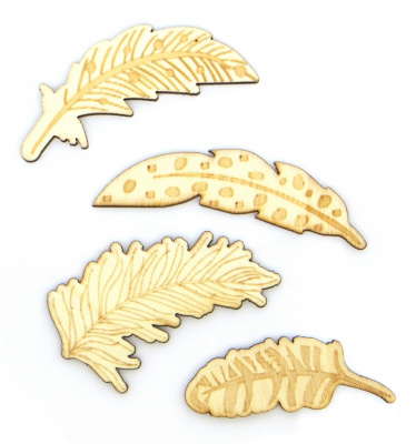 Деревянные элементы "Рукоделие" WT-113 Перья