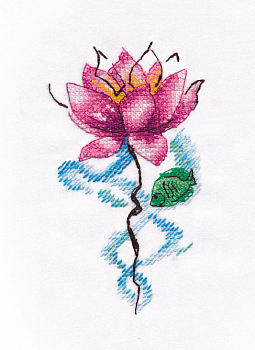 Набор для вышивания «Овен» 1426 Лотос,7*12 см