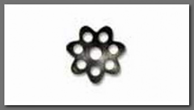 Розетка для бус "Zlatka" под черный никель, в уп. 5шт. DR-012/5 