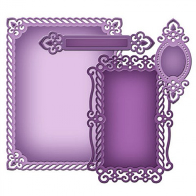 Набор ножей Spellbinders® Nestabilities® Card Creator «A2 Доблестная честь»