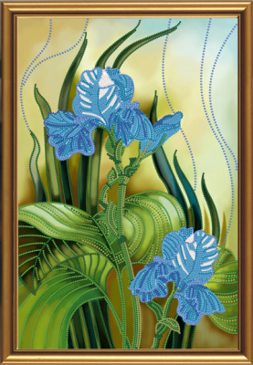 Набор для вышивания «Nova Sloboda» ДК3048 Голубые ирисы