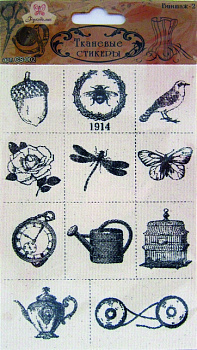 Тканевые стикеры «Рукоделие» CS-002 Винтаж-2 