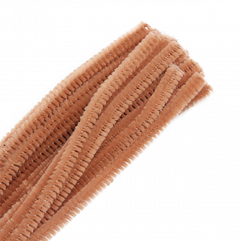 Синель-проволока "Астра", 6 мм*30 см, 30 шт/упак. цв. А-045 св.коричневый 