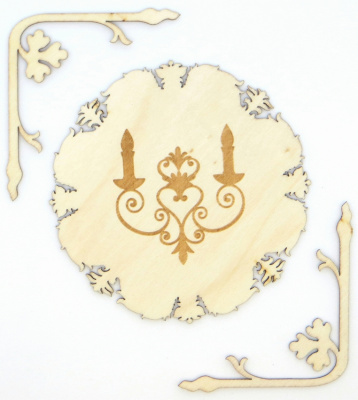 Деревянные украшения "Рукоделие" WF01 Салфетка