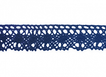 Кружево CL-071,  20мм*20м , цвет: JD054 т.синий