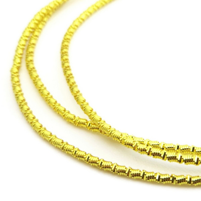 Канитель мягкая, фигурная KAN/MS1,5-16  глянец, светлое золото