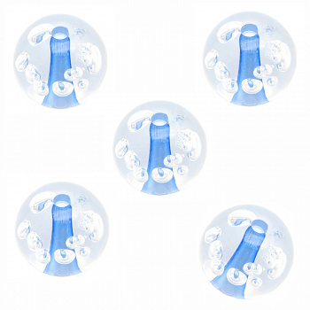 Бусина "Zlatka" акрил Z011P 25 мм  5 шт №546 голубой