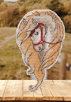 Набор для вышивания «Овен» 1682 "Магнит. Лошадь" 6 х 10 см 