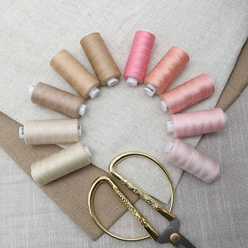 Набор ниток 40/2 400ярд.., "Бежево-розовый микс", 10 шт/набор, Bestex