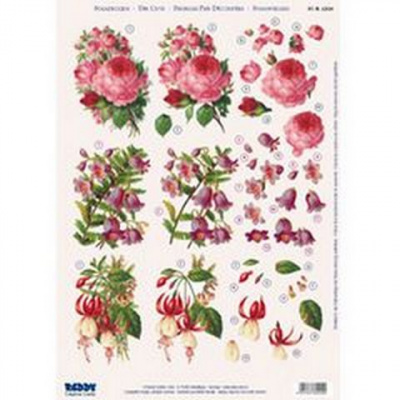 Аппликация бумажная  вырубная  для объемных рисунков, 210х297 мм