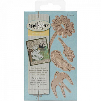 Набор ножей Spellbinders® Shapeabilities® Die D-Lites™ «Знаки весны 1»