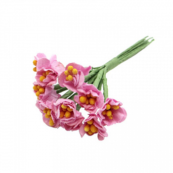 Декоративный букетик "Рукоделие" DKB050 Цветы (розовый)