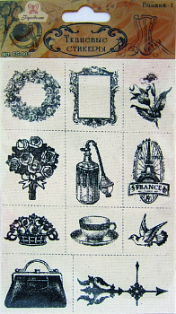 Тканевые стикеры «Рукоделие» CS-001 Винтаж-1 