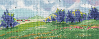 Набор для вышивания «Овен» 1666 "Весеннее раздолье" 37×15  см