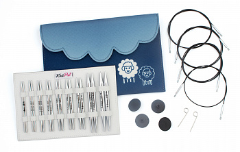 Набор съемных латунных спиц (делюкс) Deluxe 10 см Nova KnitPro 10625