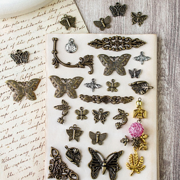 Набор металлических шармов "Рукоделие" SHM/N-13 Бабочки 