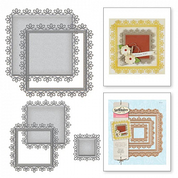 Набор ножей Nestabilities® Decorative Accents "Тройной цветок"