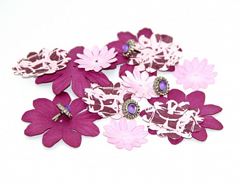 Бумажные цветы "Рукоделие" L1815 Любовь