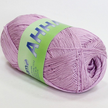 Анна 16, пряжа для ручного вязания 100г/530м (031, розовый холодный)