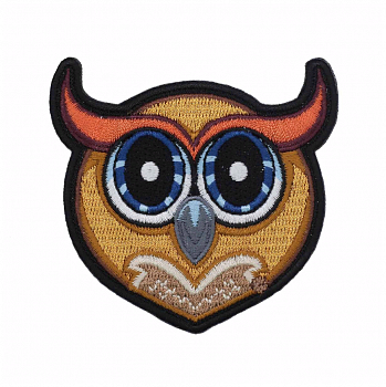 Термоаппликация Hobby&Pro "Совушка"7*7,5 см.