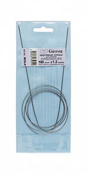Спицы круговые «Gamma» MKN-R металл d 1,2 мм 100 см с металлической леской