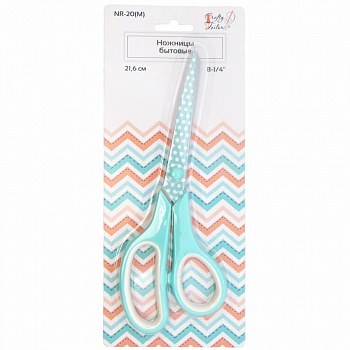 Ножницы бытовые "Crafty tailor" NR-20(М), 216мм, толщина лезвия 2мм, мятный