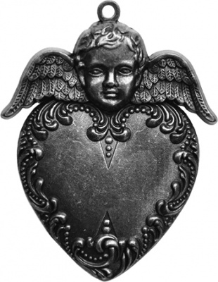 Заготовки для украшений «Heart Angel» (Серебро)