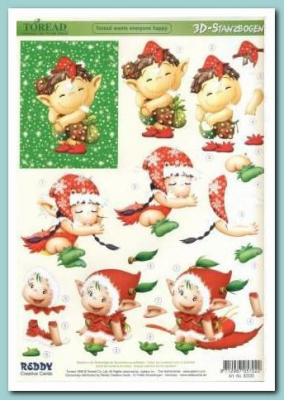 Аппликация Toreads бумаж.вырубная для объем. рисунков,"Рождество2" 210х297 мм
