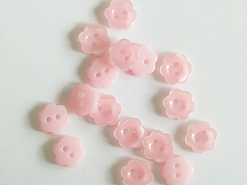 Пуговица Hemline "Basic" d=10 мм розовый 17 шт/уп